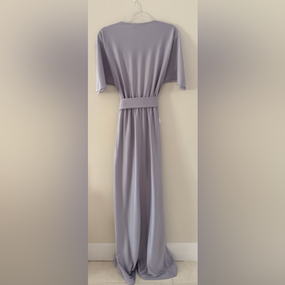 👗 NWT Women’s Long Semi-Formal Short Sleeve V-Neck Floor Length Maxi Dress.KOH - Picture 10 of 12